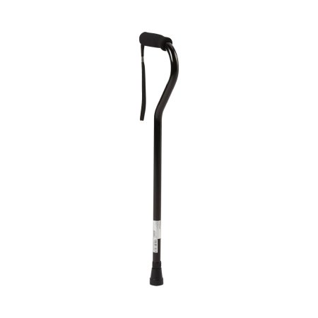 Offset Cane McKesson Aluminum 30 to 39 Inch Height Silver & Black