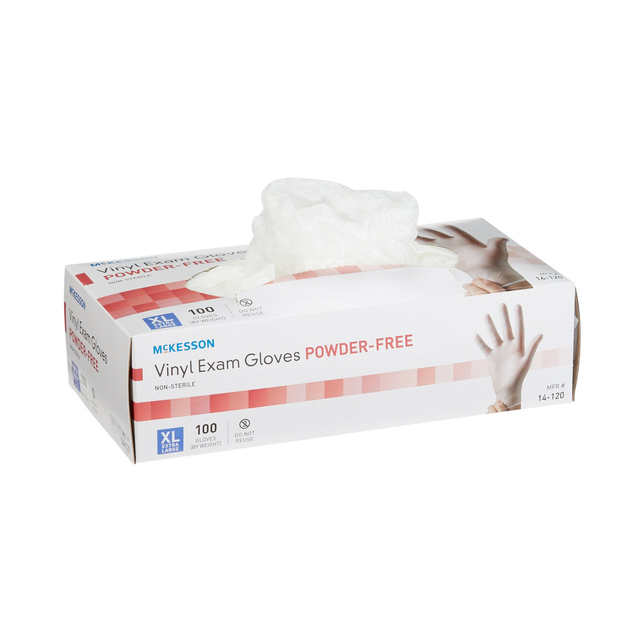 McKesson Vinyl Exam Gloves - Disposable, Latex-Free Medical Gloves