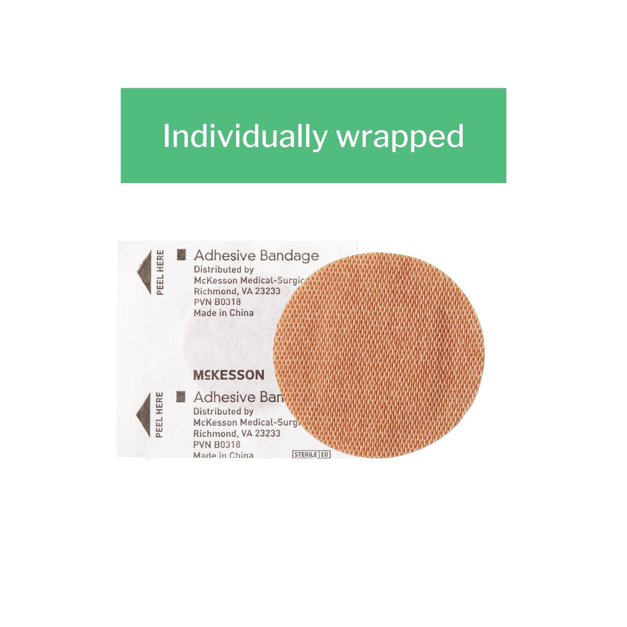 McKesson Adhesive Spot Bandage - Sterile, Flexible Fabric