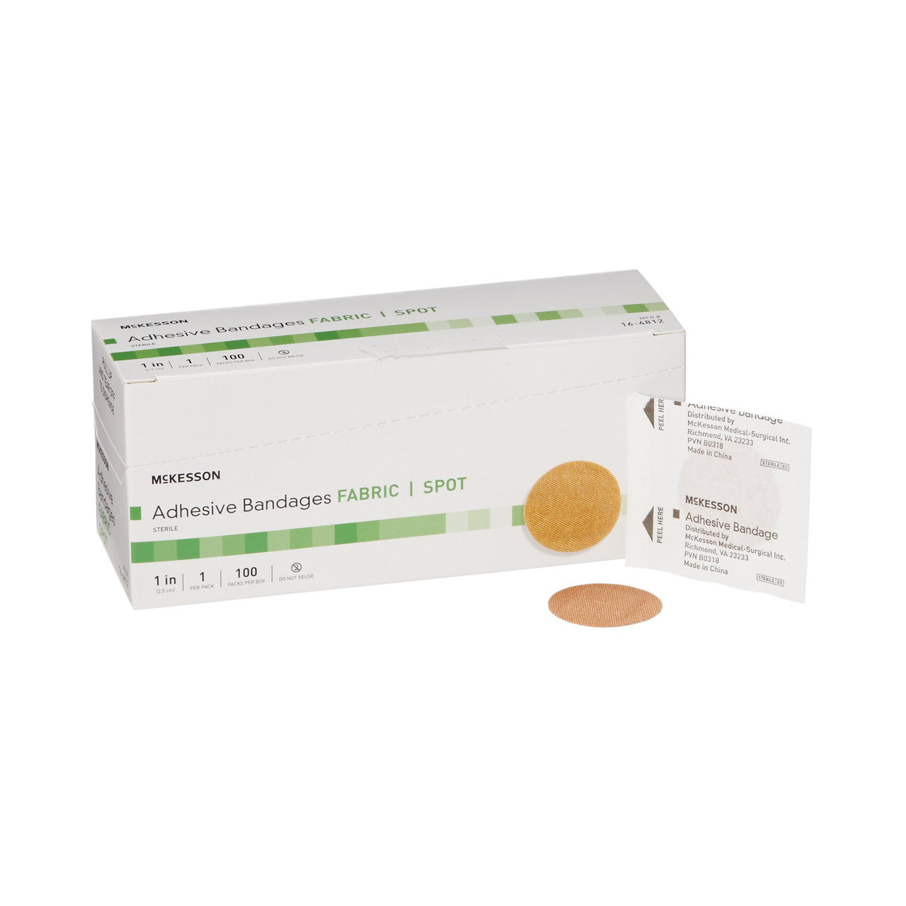 McKesson Adhesive Spot Bandage - Sterile, Flexible Fabric