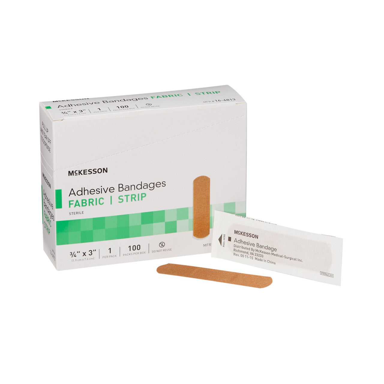 Adhesive Bandage Strips - Sterile, Flexible Fabric Bandages