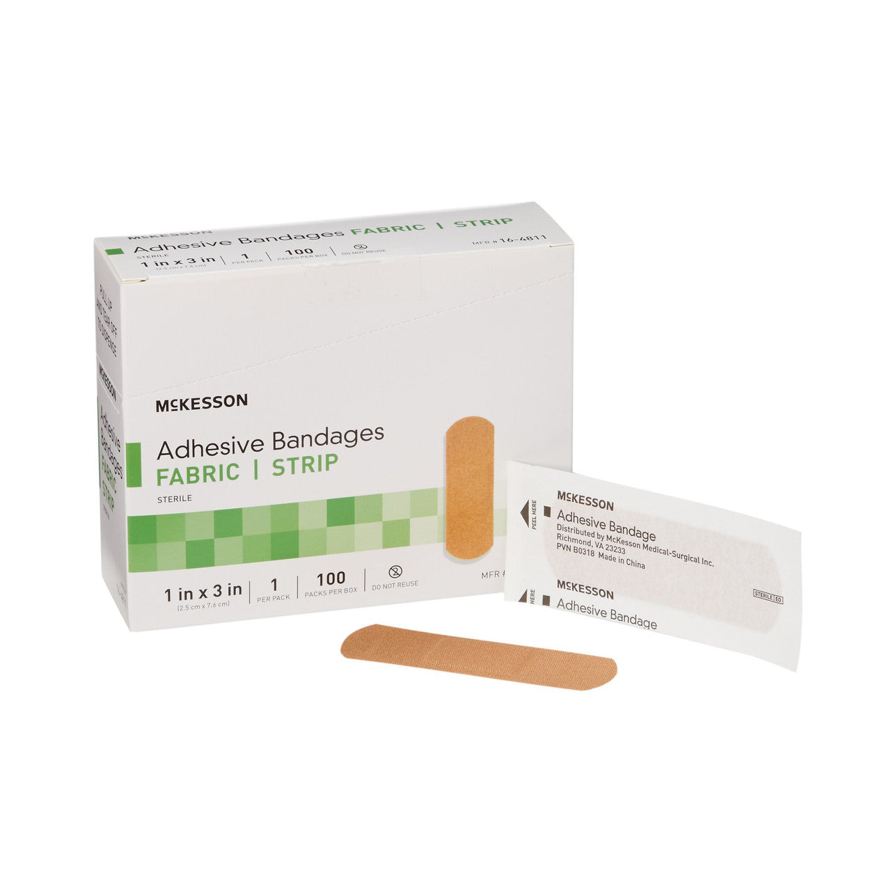 Adhesive Bandage Strips - Sterile, Flexible Fabric Bandages