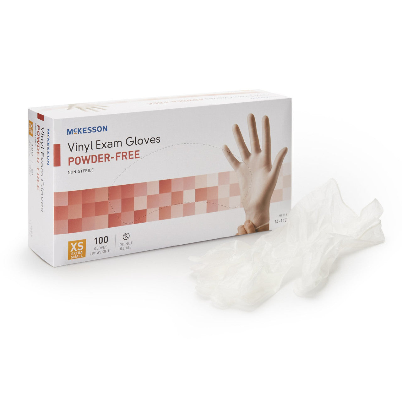 McKesson Vinyl Exam Gloves - Disposable, Latex-Free Medical Gloves