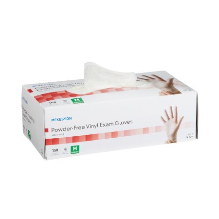 McKesson Vinyl Exam Gloves - Disposable, Latex-Free Medical Gloves