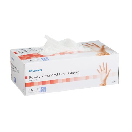 McKesson Vinyl Exam Gloves - Disposable, Latex-Free Medical Gloves