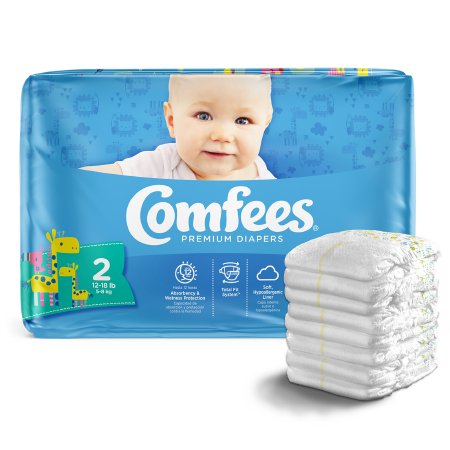 Unisex Baby Diaper Comfees® Moderate Absorbency