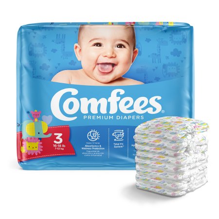 Unisex Baby Diaper Comfees® Moderate Absorbency